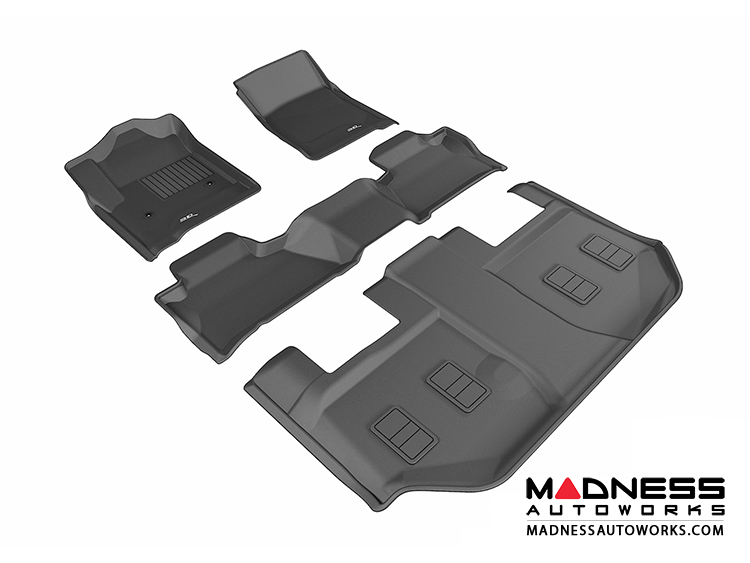 Chevrolet Suburban Floor Mats (Set of 4) - Black by 3D MAXpider (2015-)